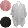 STYLOWE PONCZO DAMSKIE Z KIESZENIAMIA ADS2800-001